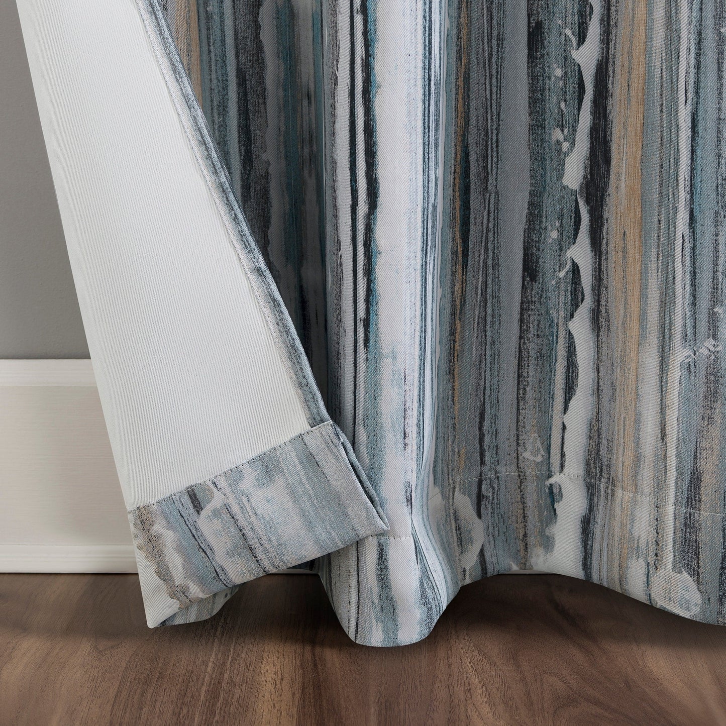 Sun Zero Allegory Abstract Blackout Grommet Curtain Panel, Single Panel