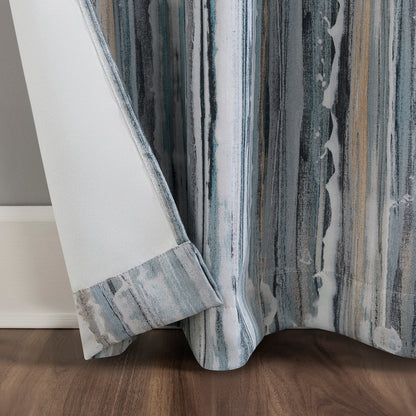 Sun Zero Allegory Abstract Blackout Grommet Curtain Panel, Single Panel