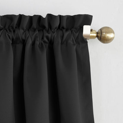 Sun Zero Hayden Energy Saving Blackout Rod Pocket 1-Piece Curtain Panel, Single Panel