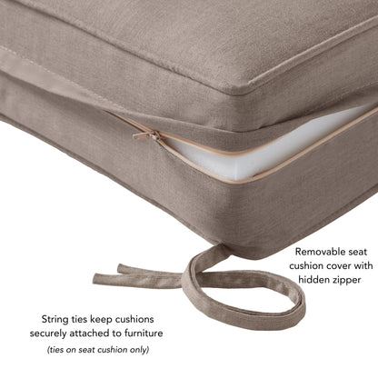 Sunbrella 2-Piece Premium Deep Seat Outdoor Cushion Set