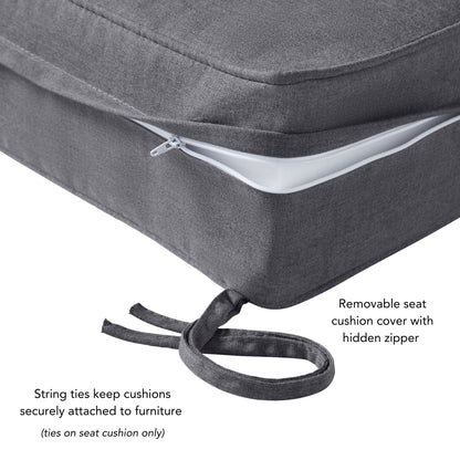 Sunbrella 2-Piece Premium Deep Seat Outdoor Cushion Set