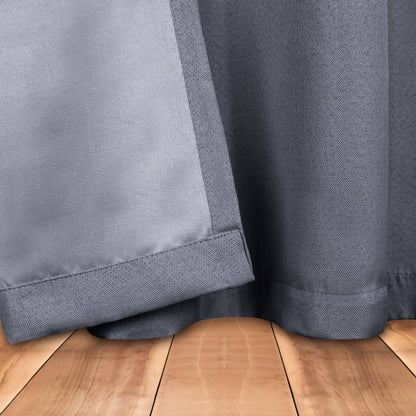 Superior Linen Washable Room Darkening Curtains, Set of 2 Panels