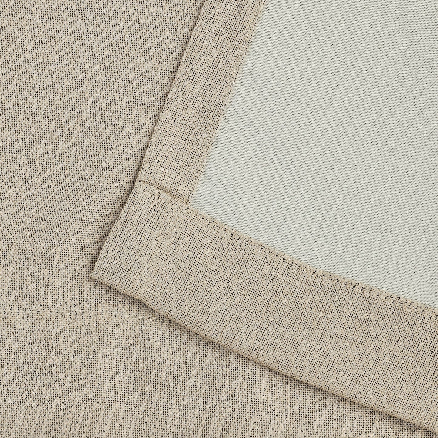 Superior Linen Washable Room Darkening Curtains, Set of 2 Panels