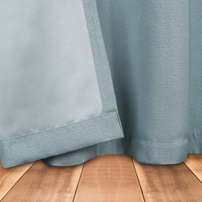 Superior Linen Washable Room Darkening Curtains, Set of 2 Panels