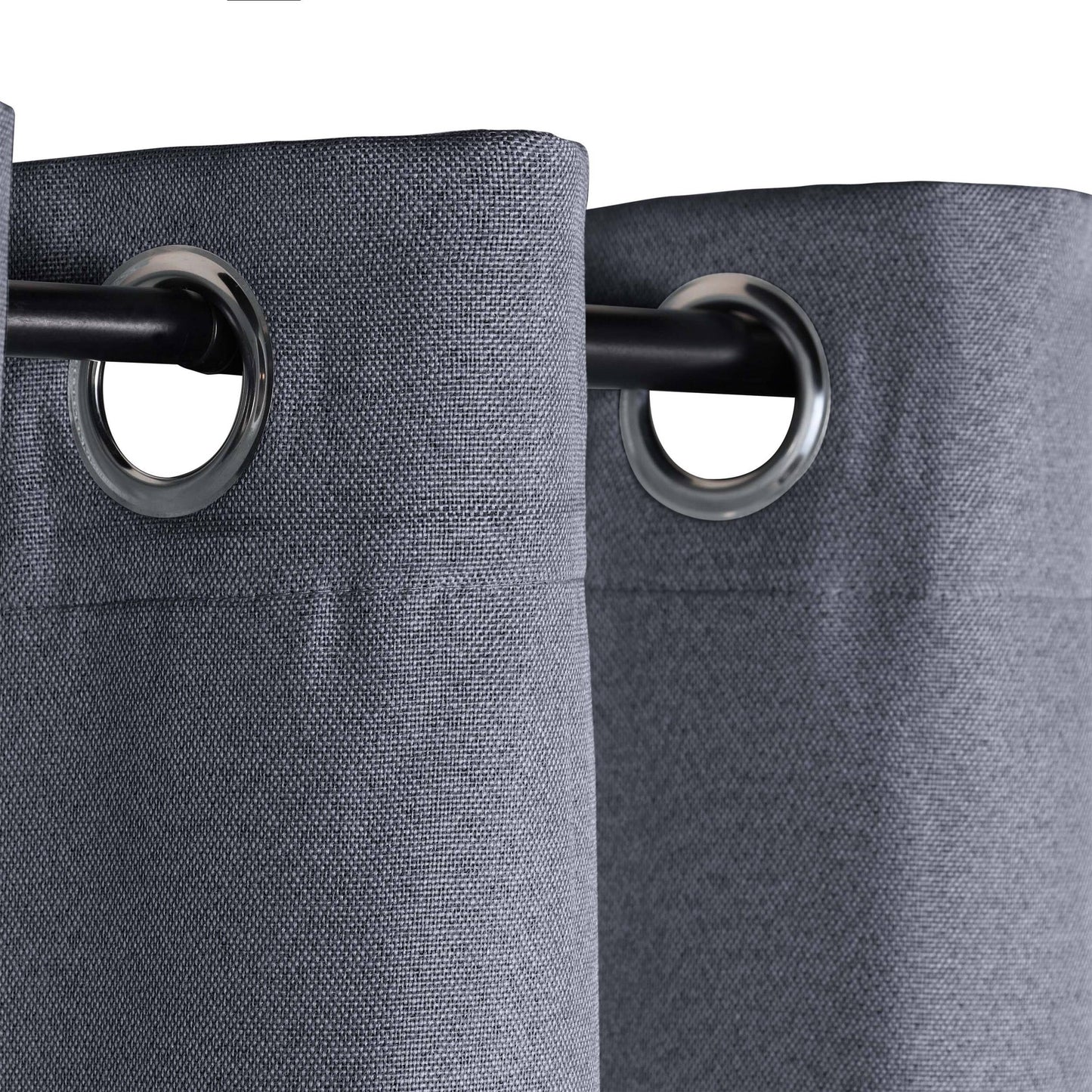 Superior Linen Washable Room Darkening Curtains, Set of 2 Panels