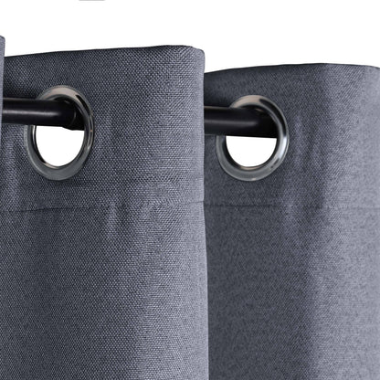 Superior Linen Washable Room Darkening Curtains, Set of 2 Panels
