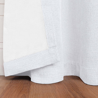 Superior Linen Washable Room Darkening Curtains, Set of 2 Panels