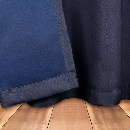 Superior Linen Washable Room Darkening Curtains, Set of 2 Panels