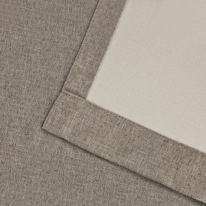 Superior Linen Washable Room Darkening Curtains, Set of 2 Panels