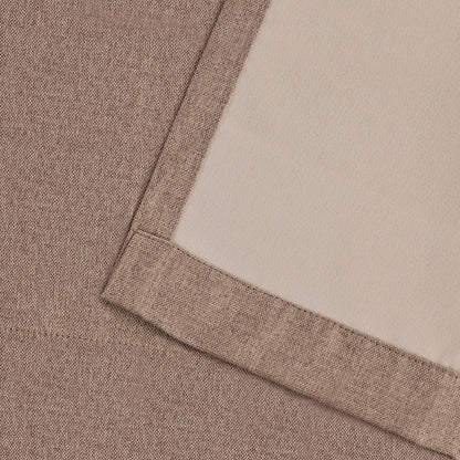 Superior Linen Washable Room Darkening Curtains, Set of 2 Panels