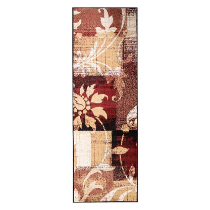 Superior Pastiche Contemporary Floral Patchwork Indoor Runner or Area Rug