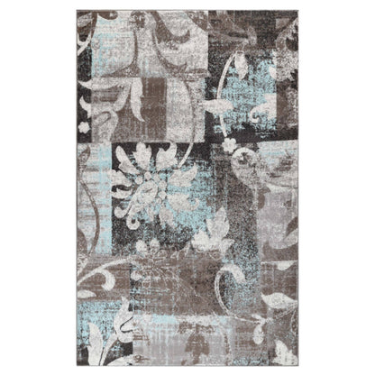 Superior Pastiche Contemporary Floral Patchwork Indoor Runner or Area Rug