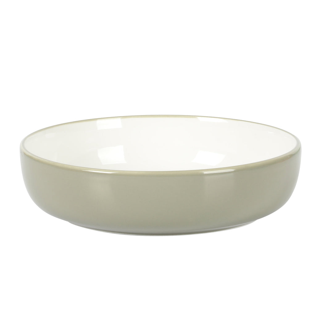 Sur La Table Kitchen Essentials 16-Piece Two-Tone Porcelain Dinnerware Set