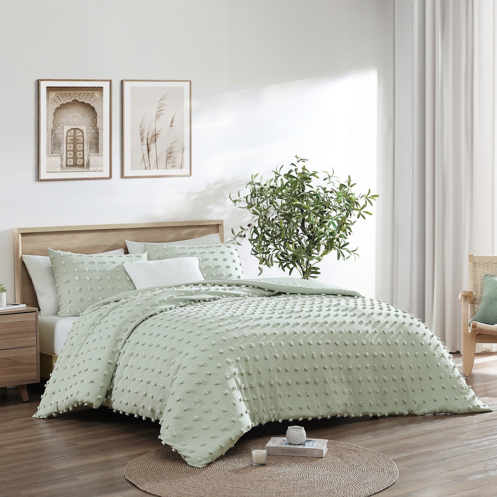 Swift Home Ultra-Soft Pom Pom 3-Piece Microfiber Comforter Bedding Set