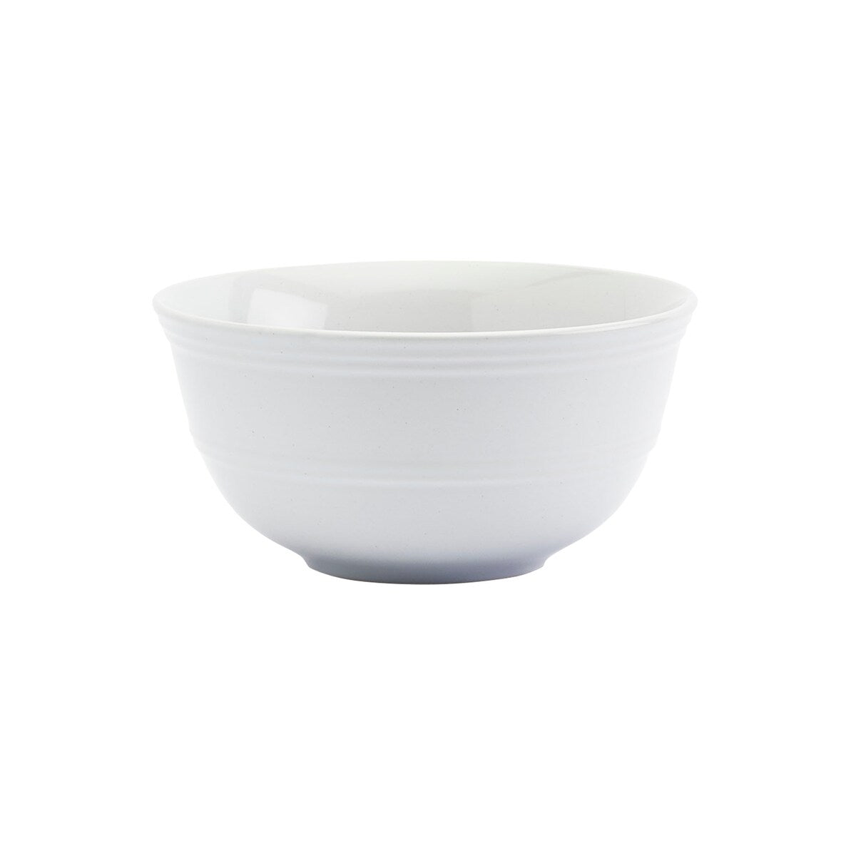 Tabletops Gallery Farmhouse 12 Piece White Stoneware Round Dinnerware Set- Service for 4