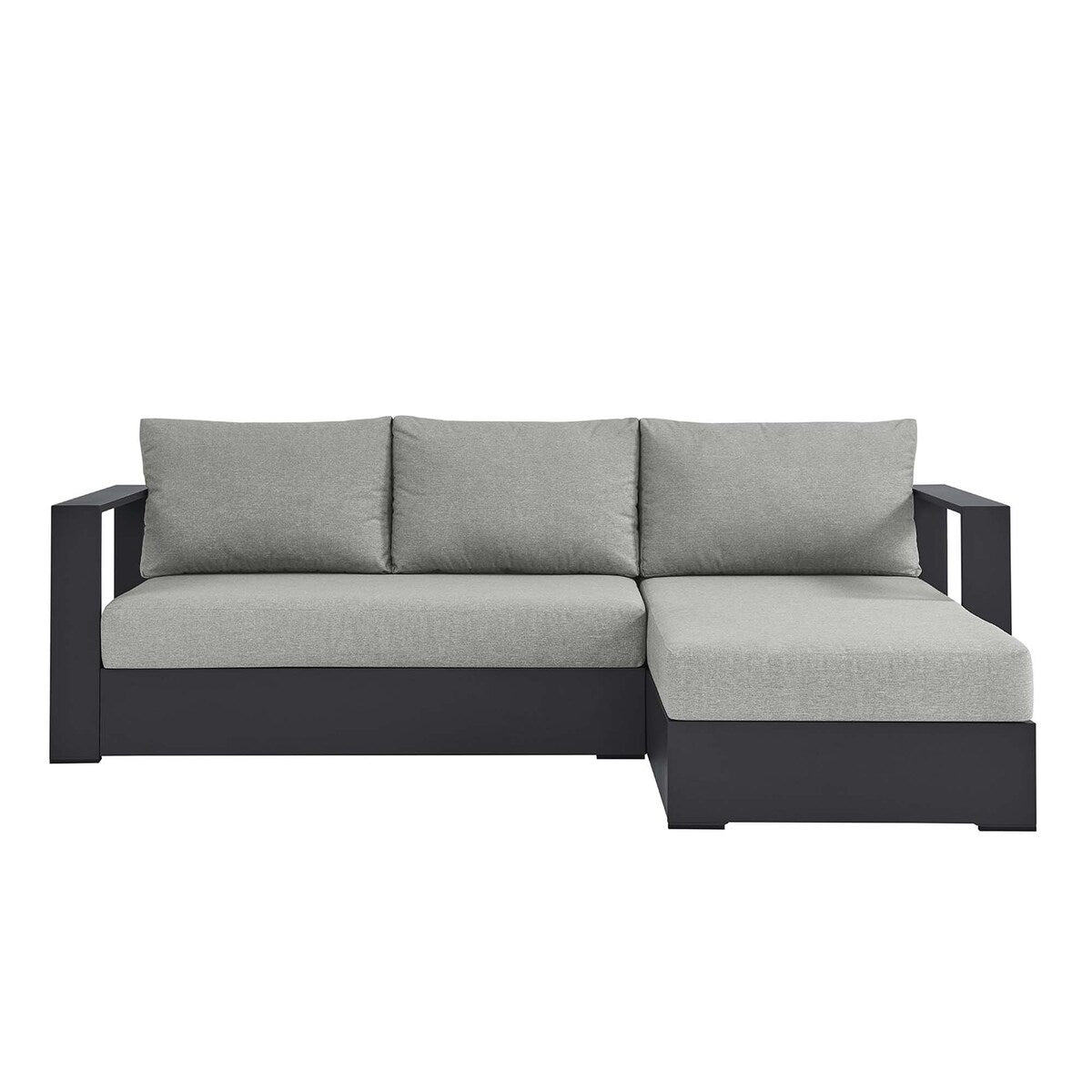 Tahoe Patio Aluminum 2-Piece Right-Facing Chaise Sectional Sofa Set