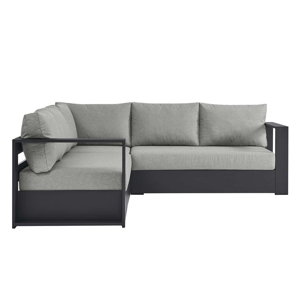 Tahoe Patio Aluminum 3-Piece Sectional Sofa Set