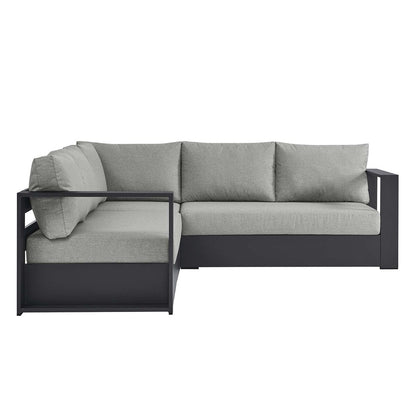Tahoe Patio Aluminum 3-Piece Sectional Sofa Set