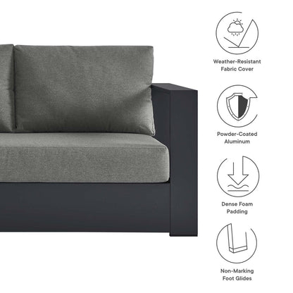 Tahoe Patio Aluminum 3-Piece Sectional Sofa Set