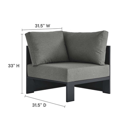 Tahoe Patio Aluminum 3-Piece Sectional Sofa Set
