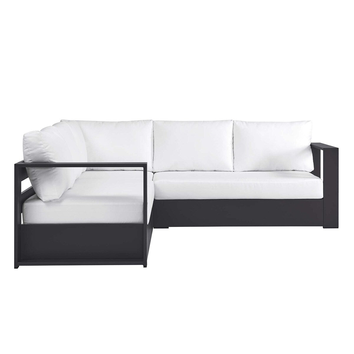 Tahoe Patio Aluminum 3-Piece Sectional Sofa Set