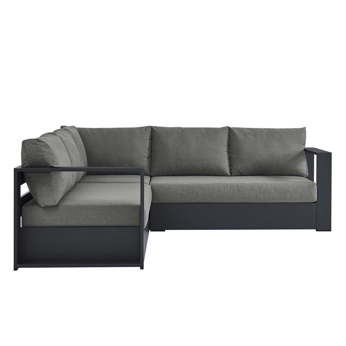 Tahoe Patio Aluminum 3-Piece Sectional Sofa Set