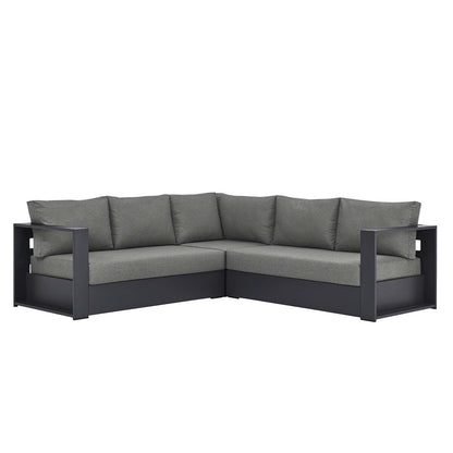 Tahoe Patio Aluminum 3-Piece Sectional Sofa Set