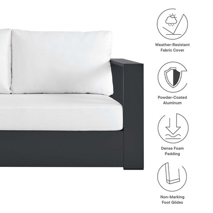Tahoe Patio Aluminum 3-Piece Sectional Sofa Set