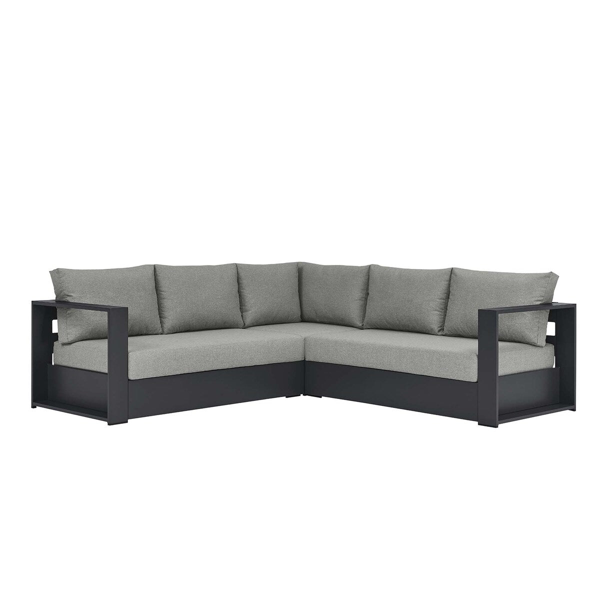 Tahoe Patio Aluminum 3-Piece Sectional Sofa Set