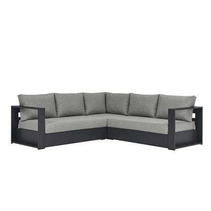 Tahoe Patio Aluminum 3-Piece Sectional Sofa Set