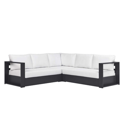 Tahoe Patio Aluminum 3-Piece Sectional Sofa Set