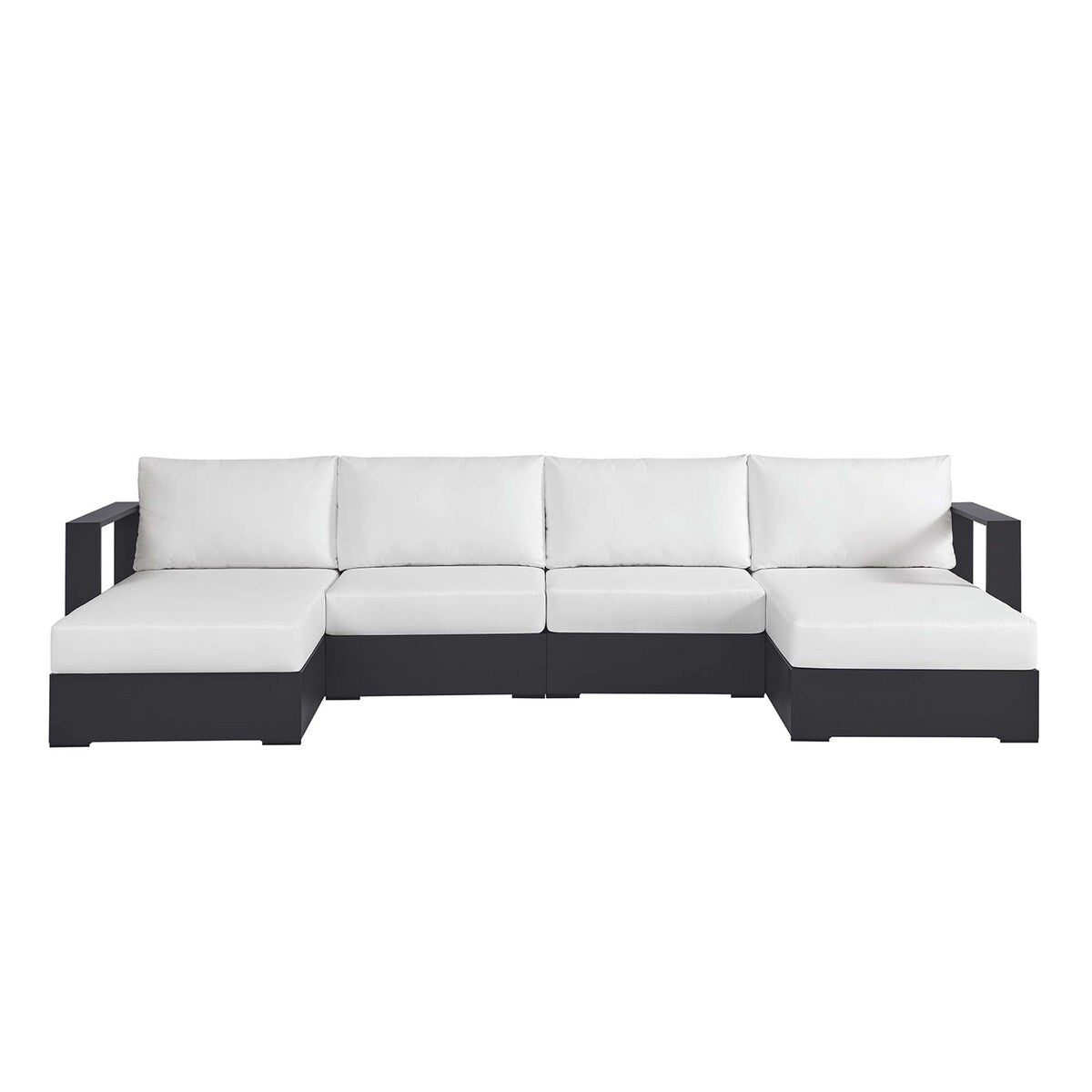 Tahoe Patio Aluminum 4-Piece Sectional Sofa Set