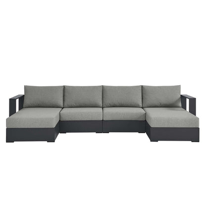 Tahoe Patio Aluminum 4-Piece Sectional Sofa Set
