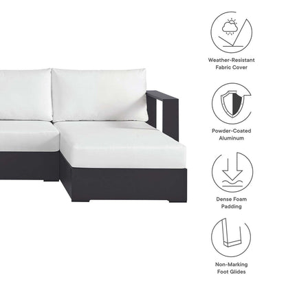 Tahoe Patio Aluminum 4-Piece Sectional Sofa Set