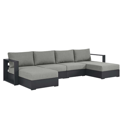 Tahoe Patio Aluminum 4-Piece Sectional Sofa Set