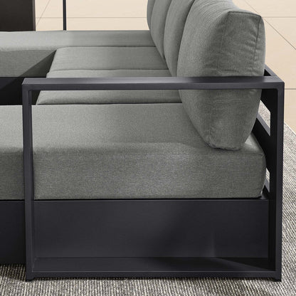 Tahoe Patio Aluminum 4-Piece Sectional Sofa Set