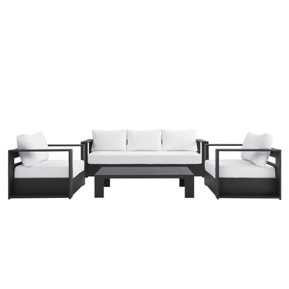 Tahoe Outdoor Aluminum 4-piece Conversation Set with Coffee Table