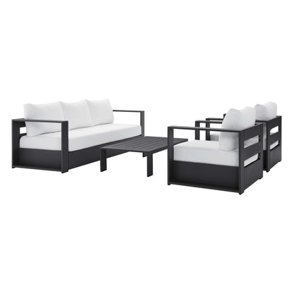 Tahoe Outdoor Aluminum 4-piece Conversation Set with Coffee Table