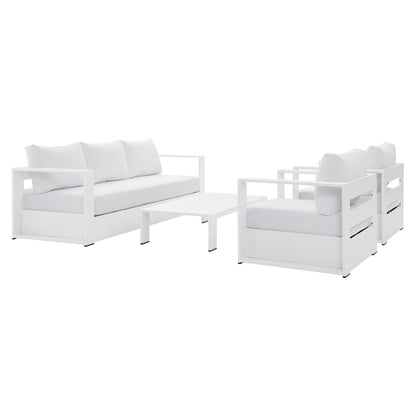 Tahoe Outdoor Aluminum 4-piece Conversation Set with Coffee Table