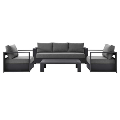 Tahoe Outdoor Aluminum 4-piece Conversation Set with Coffee Table