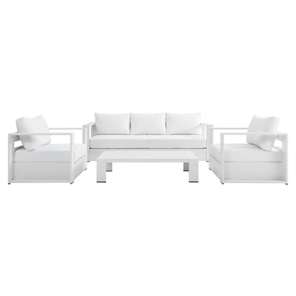 Tahoe Outdoor Aluminum 4-piece Conversation Set with Coffee Table