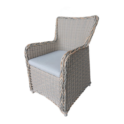 Teva Furniture Hawaii PE Wicker 3 Tone Grey/Off White/Beige Dining Set with Cushion