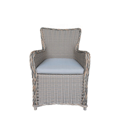 Teva Furniture Hawaii PE Wicker 3 Tone Grey/Off White/Beige Dining Set with Cushion