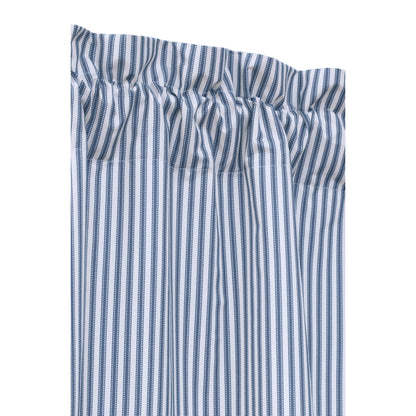 ThermaLogic Ticking Stripe Pole Top Window Curtain Panel Set