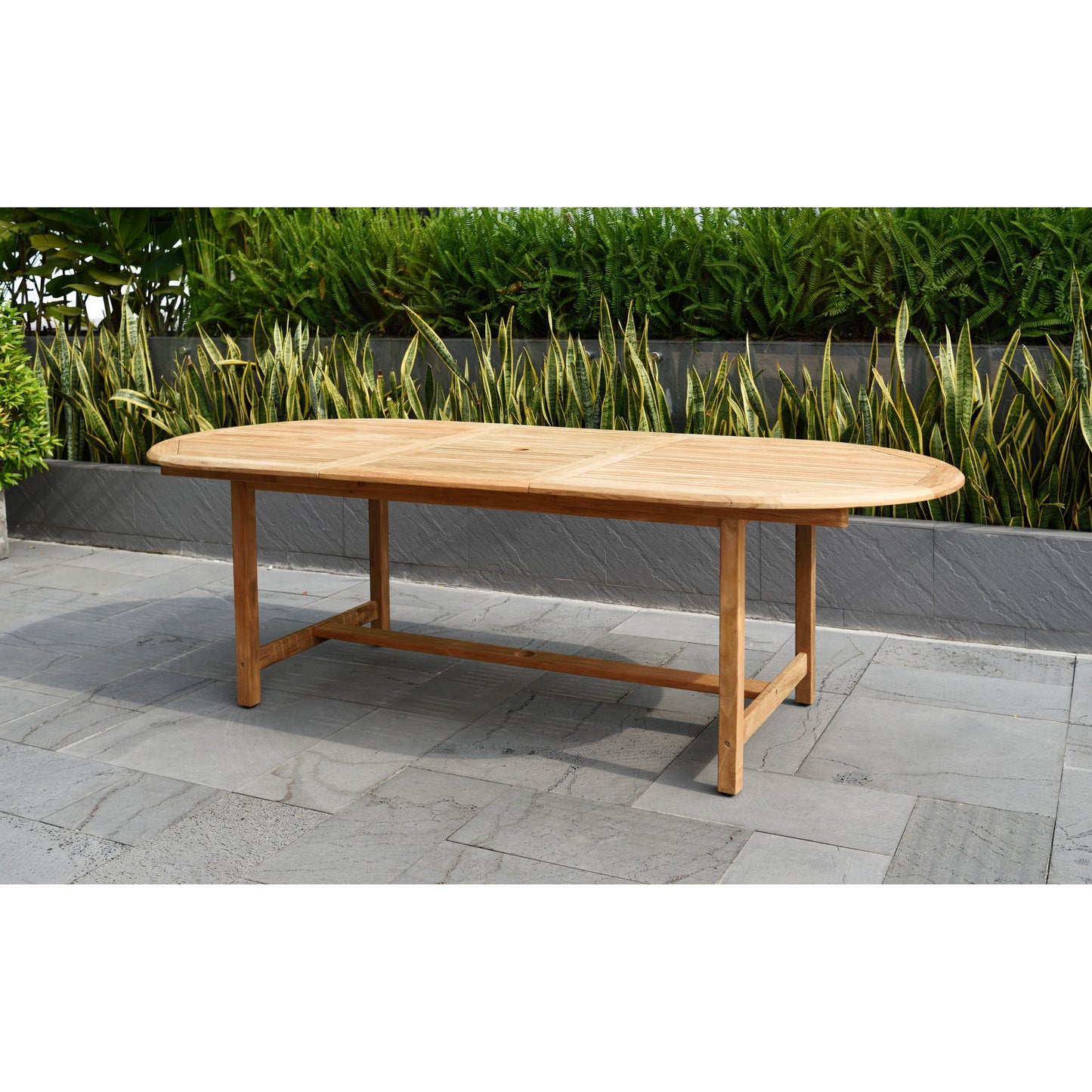 Amazonia 9 Piece Nachue FSC Solid Teak Outdoor Patio Dining Set - 9 Piece