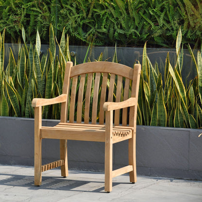 9pc Solid Teak Outdoor Patio Dining Set - 9 Piece