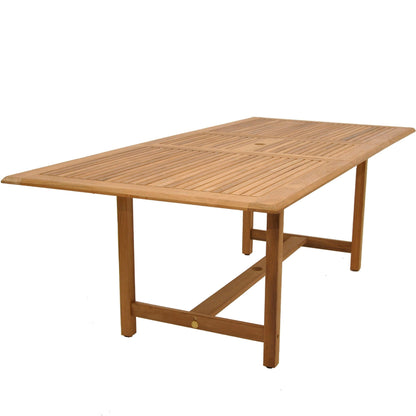 9pc Solid Teak Outdoor Patio Dining Set - 9 Piece