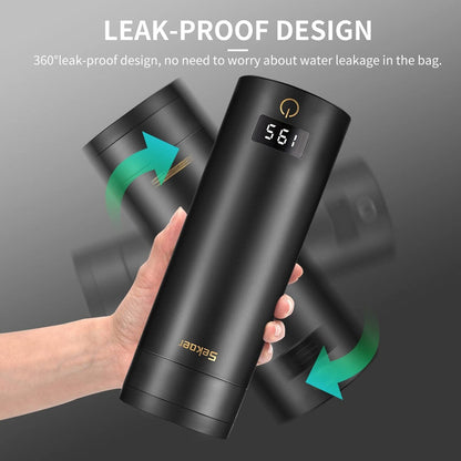 Travel Electric Tea Kettle Portable Small Mini Coffee Kettle, with 4 Variable Presets, Personal Water Boiler 304 Stainless Steel