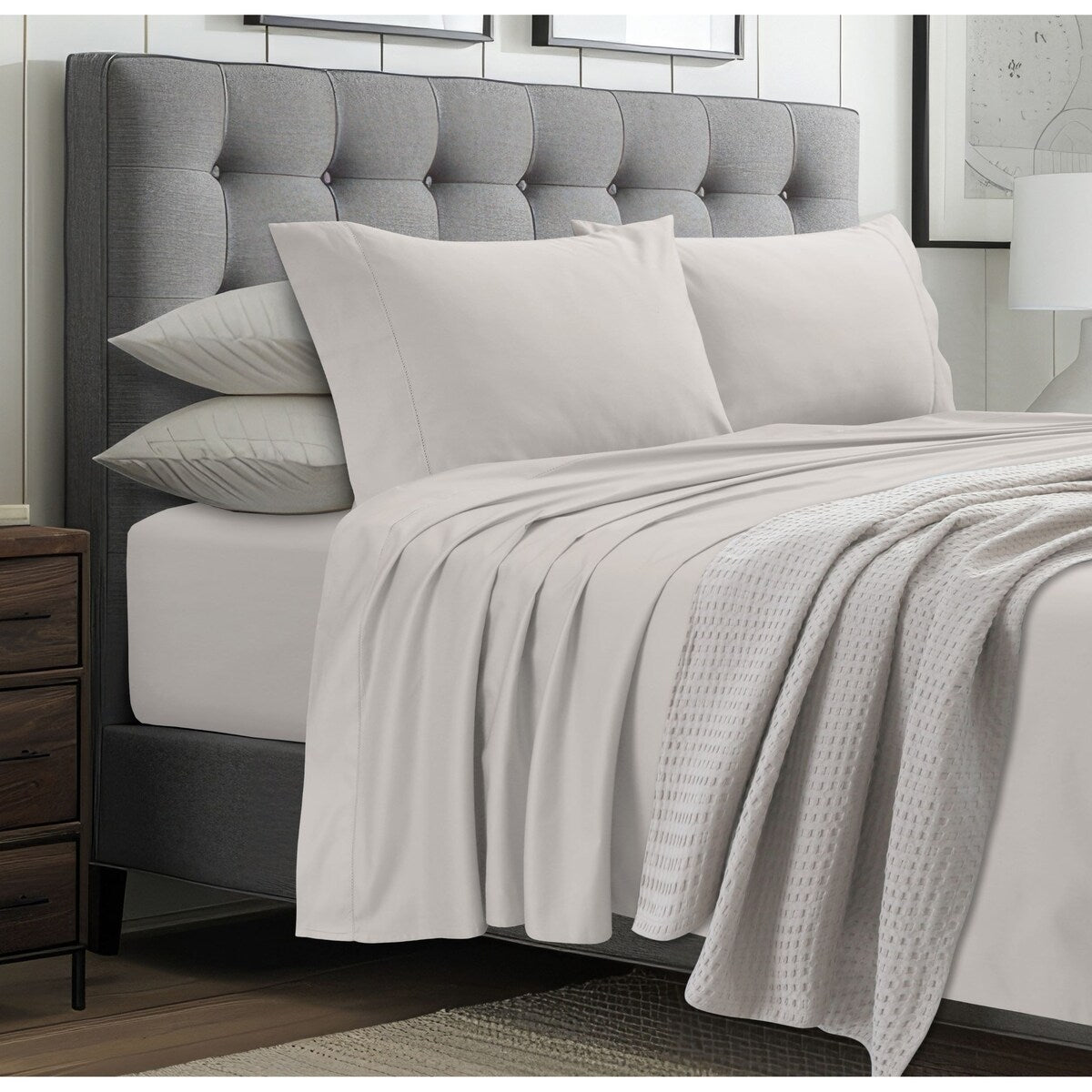 Tribeca Living 1000 Thread Count Egyptian Cotton Pillowcases(Set of 2)