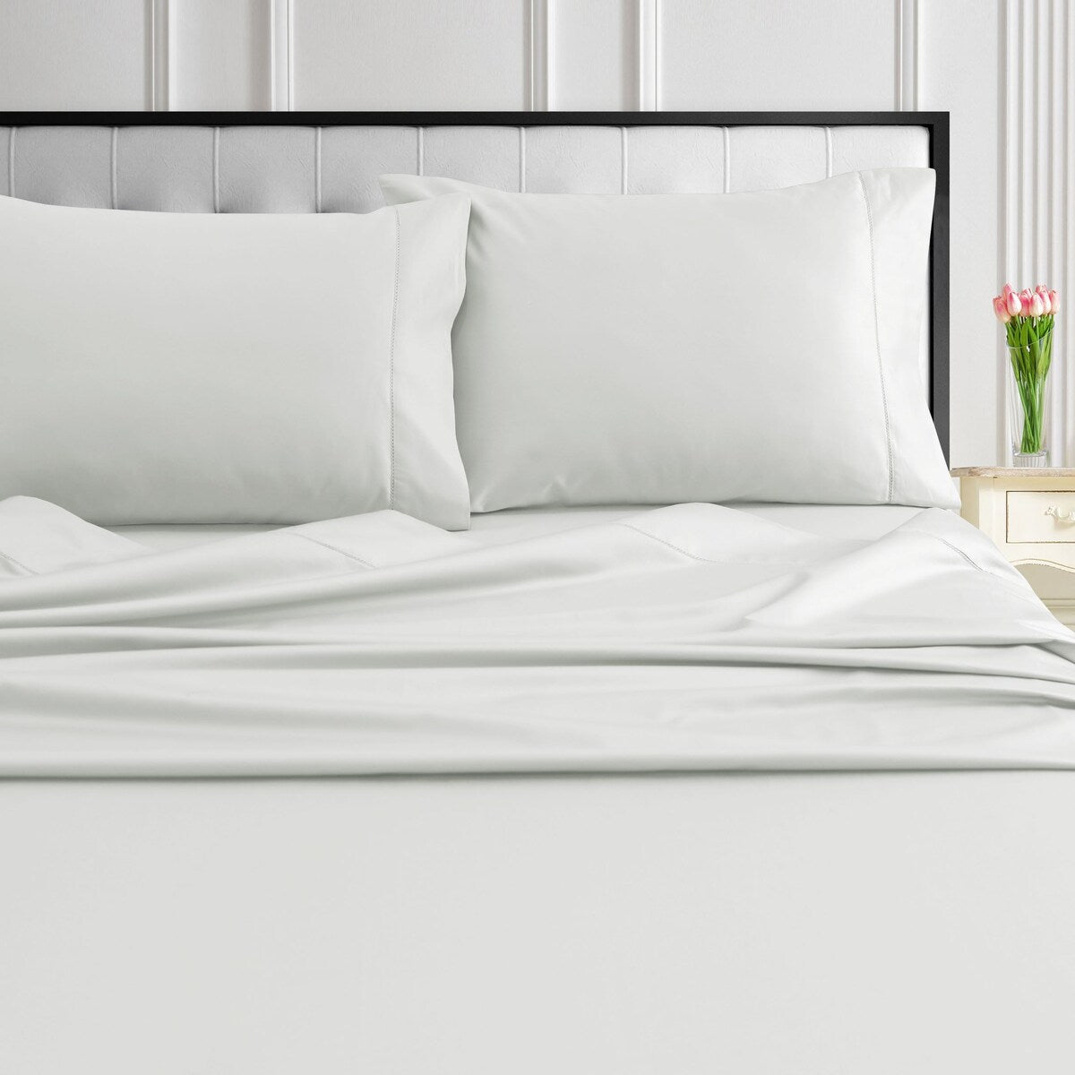Tribeca Living 1000 Thread Count Egyptian Cotton Pillowcases(Set of 2)